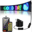 Panneau lumineux LED programmable flexible, application Bluetooth, USB, 17 à 60 cm