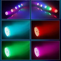 Projecteur PAR LED RGB 60 LED, lot de 12, DMX 512, mode sonore
