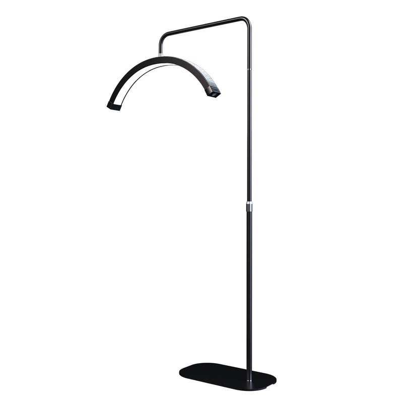 Lampe demi-lune LED sur pied – Noir, modèle A