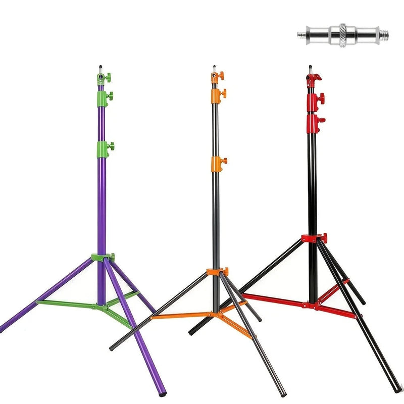 Trépied lumière 2,8 m en aluminium ou inox, seul ou par 2