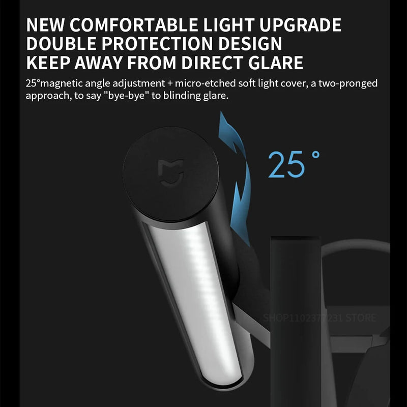 Barre lumineuse MIJIA 1S – réglage magnétique de l'angle sur 25°