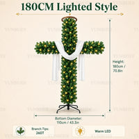 Sapin lumineux en croix – vue 19