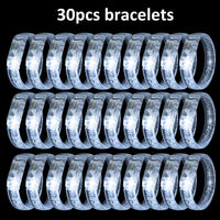 Lots de lunettes, bracelets et bagues lumineux LED blancs pour mariage, de 20 à 50 pièces