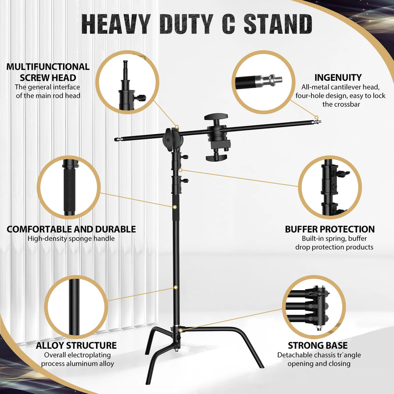 Pied C-stand inox – vue 17