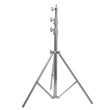 Trépied lumière robuste 280 cm en acier inoxydable, avec ou sans roulettes