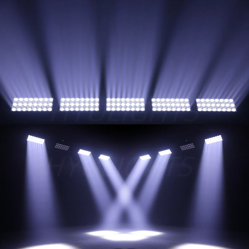 Stroboscope LED 300 W RGB, effet faisceau et DMX, lot de 2