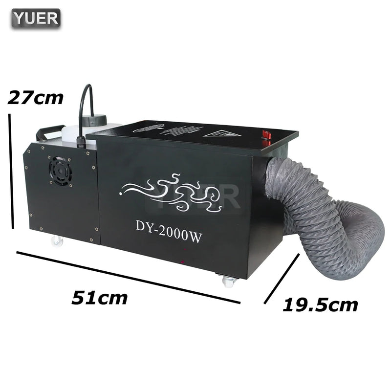 Machine à fumée lourde à eau 2000 W, télécommande et DMX512, 220 V ou 110 V