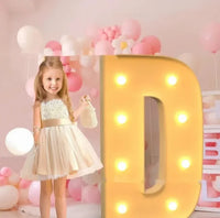 Lettre lumineuse géante à remplir de ballons, A à Z et &, 70, 100 ou 120 cm