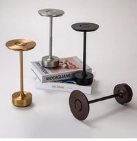 Lampe de table sans fil aluminium rechargeable, 28,5 cm, 5 coloris