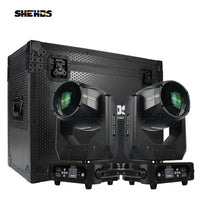 Lyre beam 275 W – deux lyres devant le flight case 2 en 1