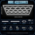 Kit éclairage LED hexagonal garage 3, 5, 8 ou 14 hexagones 6500 K
