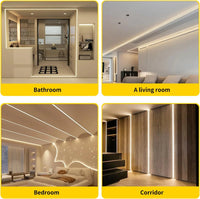 Bande LED COB 220 V – exemples d'installation dans plusieurs pièces de la maison