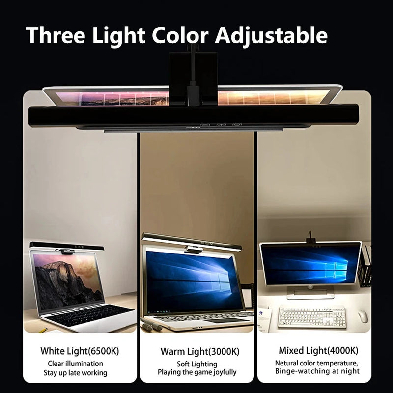 Barre lumineuse écran USB-C – trois teintes de blanc, 6500 K, 3000 K et 4000 K