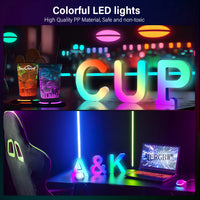 Lettres lumineuses LED RGB 15 cm – vue 9