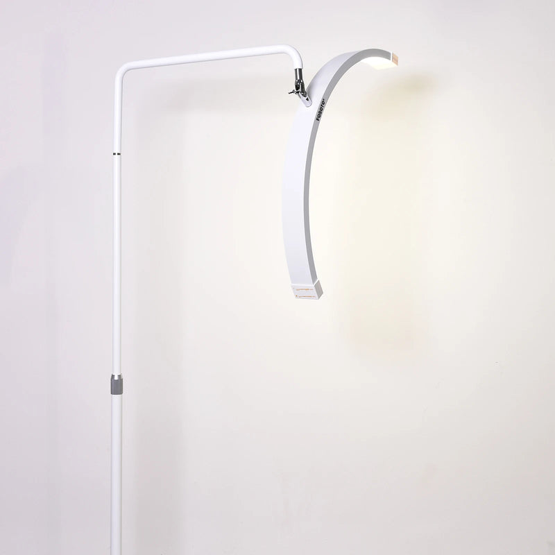 Lampe demi-lune LED sur pied – Blanc, modèle F