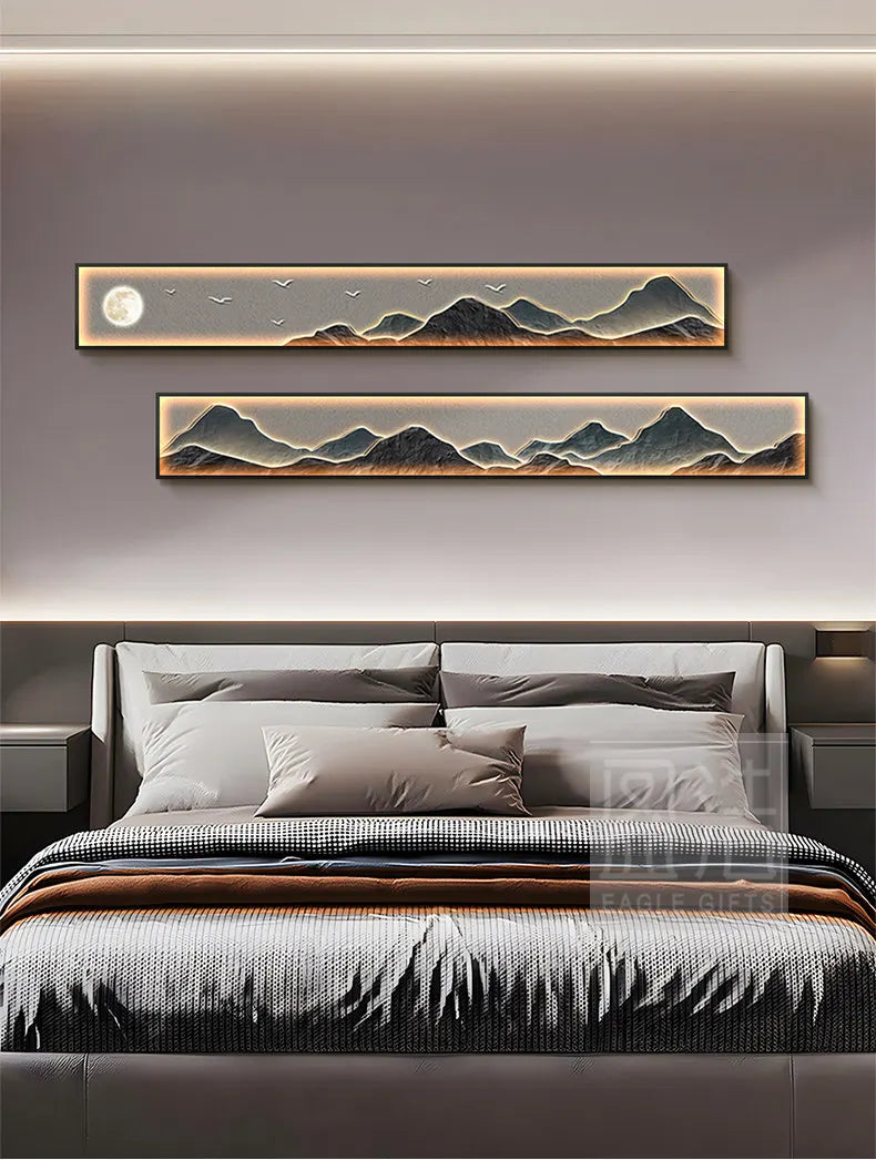Tableau lumineux LED paysage de montagnes – vue 11
