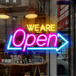Panneau lumineux ouvert OPEN en néon LED, alimentation USB, 10 modèles