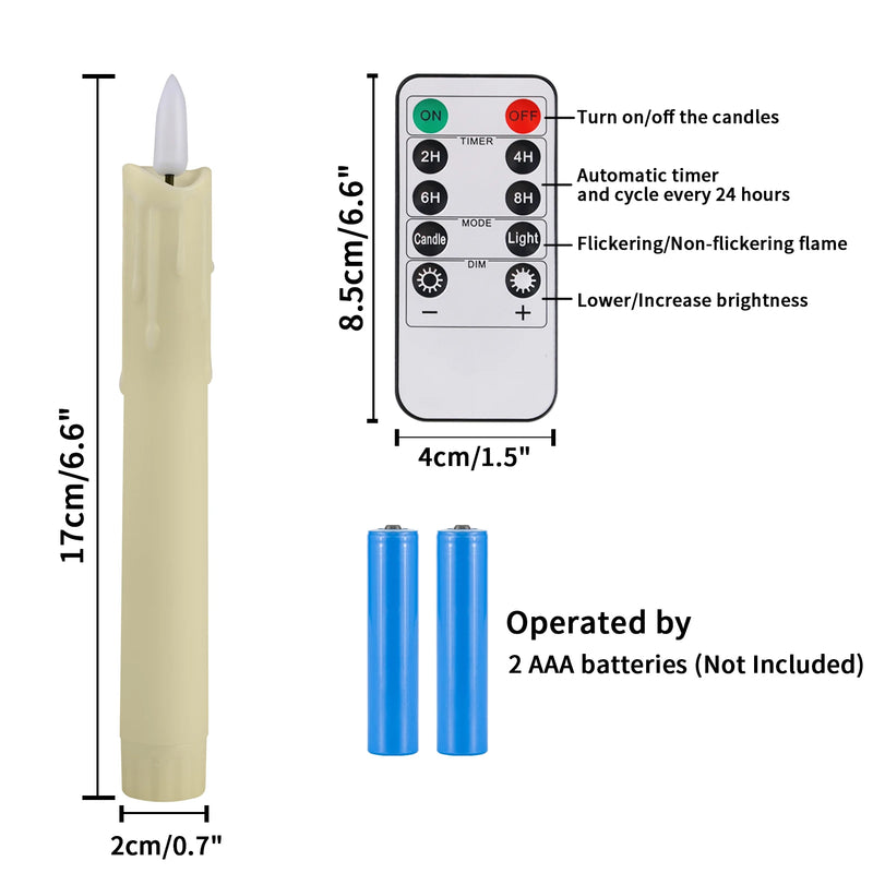 Bougies LED coniques – vue 29