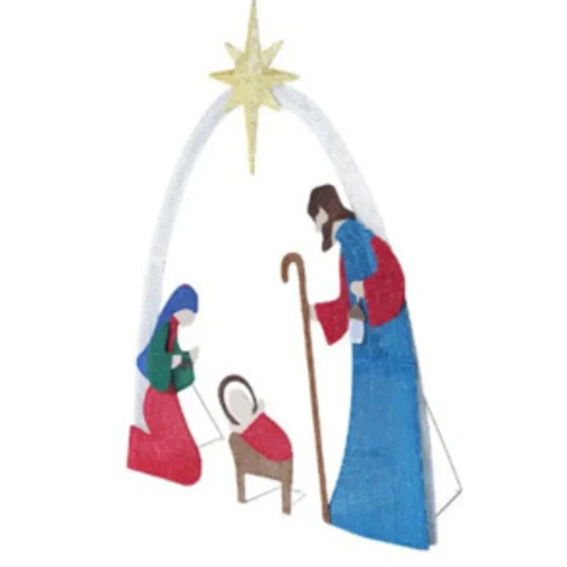 Crèche lumineuse – version multicolore