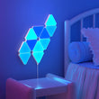 Panneaux LED muraux triangulaires RGB avec application et télécommande, de 1 à 16 panneaux