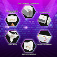 Barres LED hexagonales RGB – vue 8