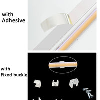 Ruban LED COB 220 V – adhésif au dos et clips de fixation