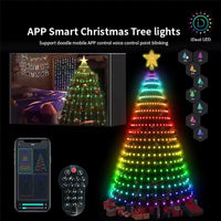 Guirlande lumineuse sapin effet cascade – vue 13