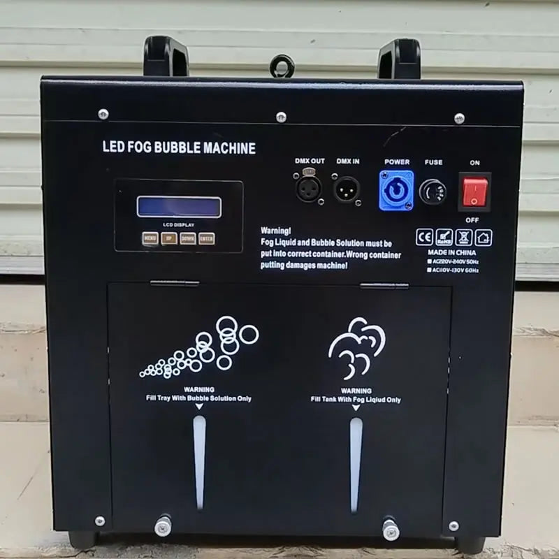 Machine à bulles de fumée 1500 W, 2 sorties et DMX 512