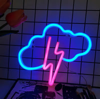 Néon LED déco gaming et chambre, 23 motifs au choix, piles ou USB