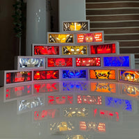 Cadre lumineux Dragon Ball Z – pyramide de cadres allumés en plusieurs couleurs