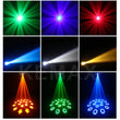 Mini lyre LED beam 100 W, 7 gobos, 7 couleurs, 18 prismes, DMX 12 canaux