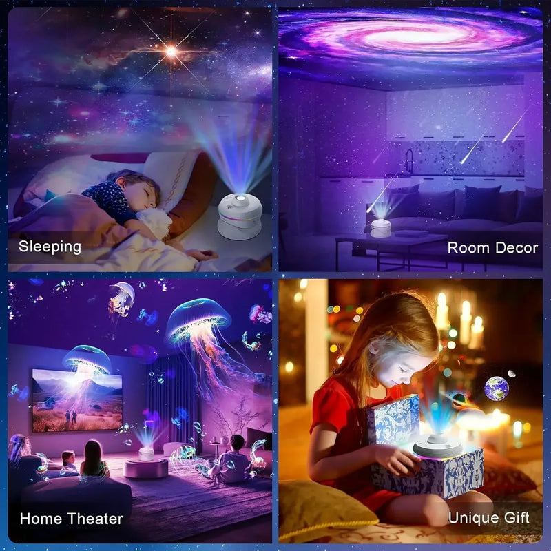 Projecteur ciel étoilé 4K à tiroir – usages en chambre, en décoration, en home cinéma et en cadeau