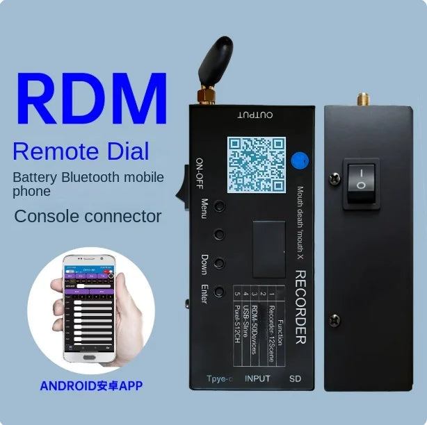 Interface DMX512 et RDM – boîtier Bluetooth, application Android et connecteur XLR