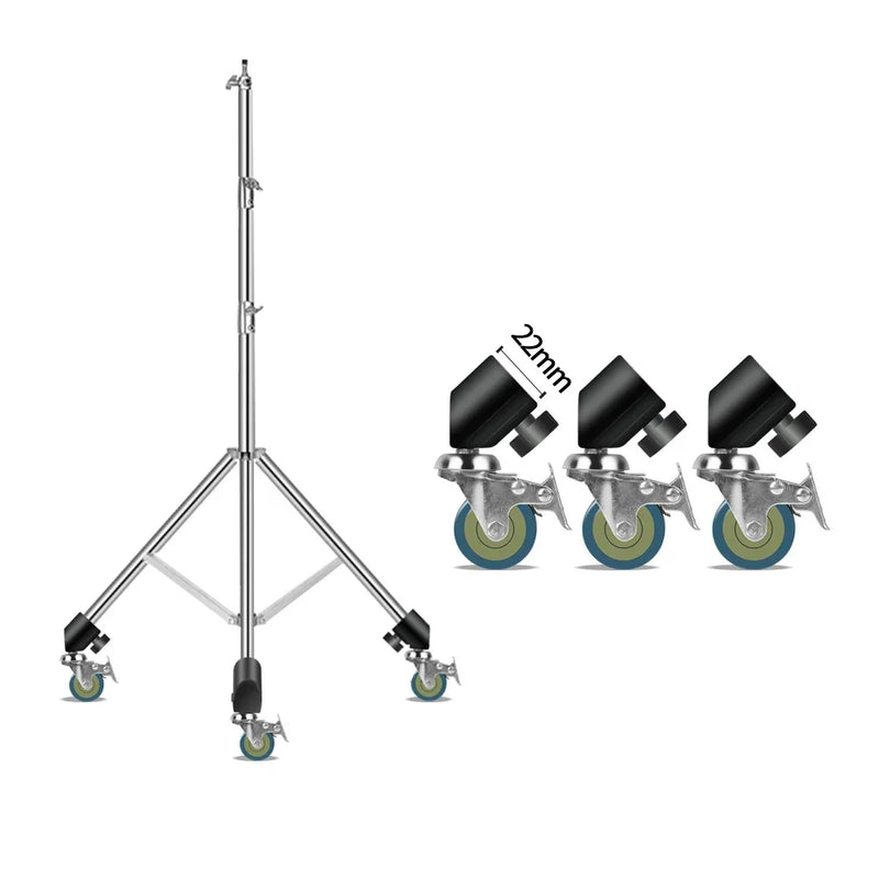 Pied de studio inox – vue 3
