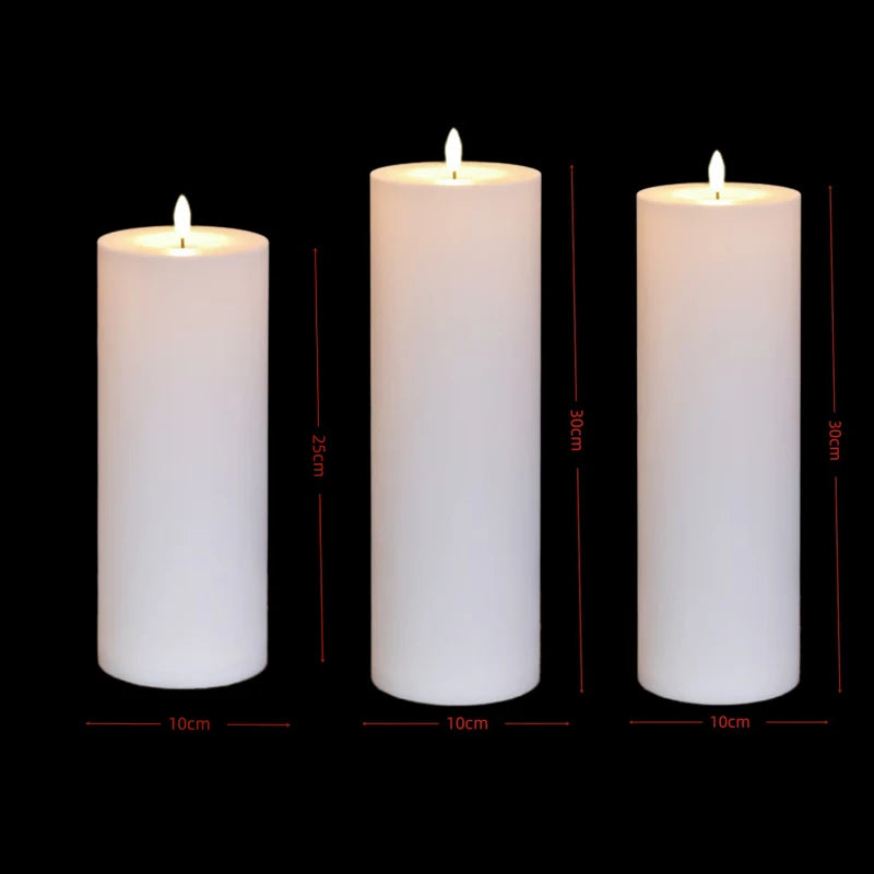 Bougies pilier LED géantes – vue 23