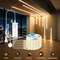 Ruban LED sous meuble à variateur tactile, kit 1 à 6 rubans