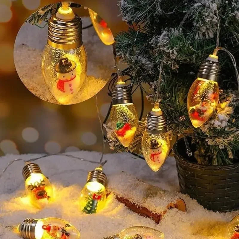 Guirlande sapin lumineuse boules à neige – vue 19