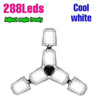 Ampoule LED de garage déformable 3 à 5 branches, culot E27/E26