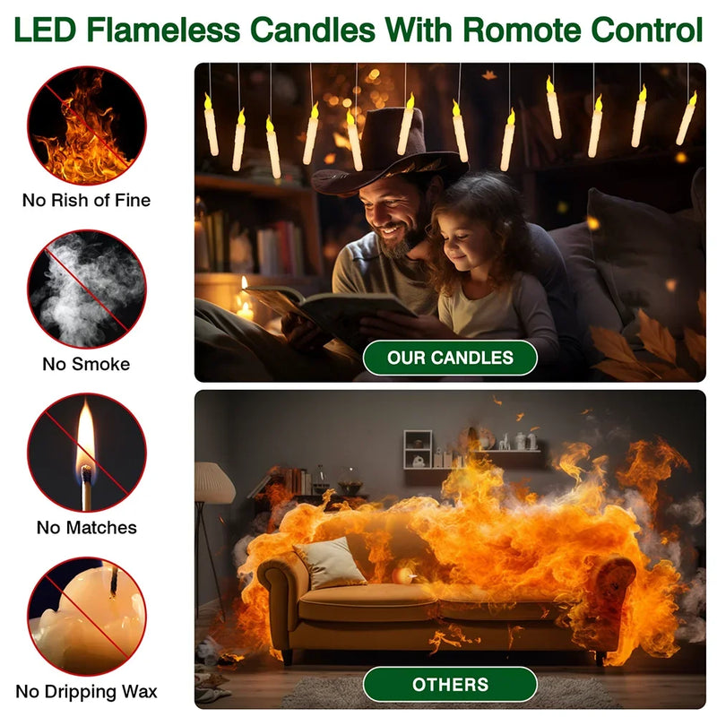 Bougies flottantes LED – vue 13