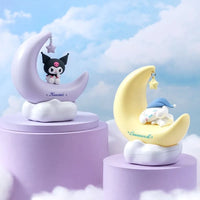 Veilleuse LED lune Sanrio, Cinnamoroll, Kuromi, My Melody ou Pochacco, 13,8 cm