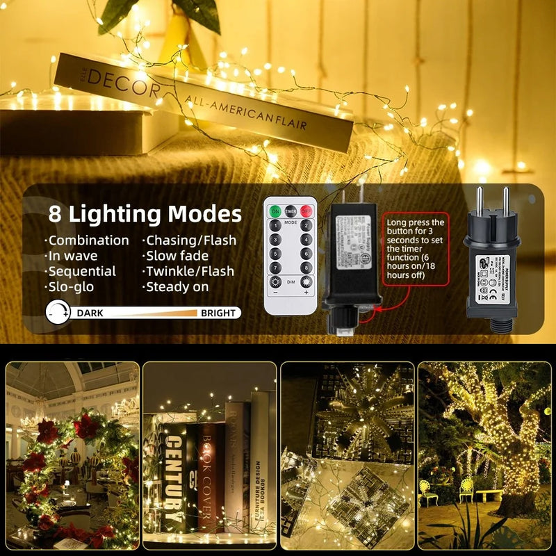 Guirlande lumineuse sapin en fil de cuivre – vue 19