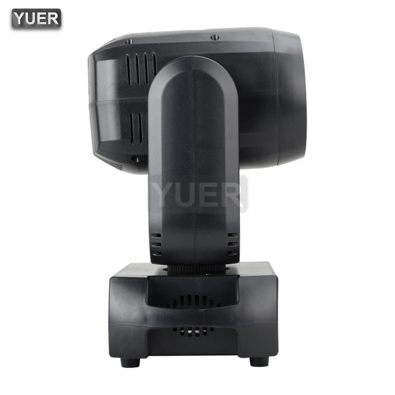 Lyre LED beam spot 150 W à anneau lumineux, 8 gobos, prismes 6 + 12, DMX 15 canaux
