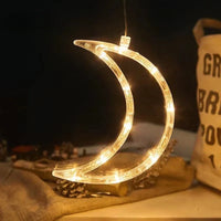 Décoration fenêtre Noël lumineuse à ventouse, 11 motifs, à piles
