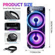 Enceinte Bluetooth lumineuse RGB portable, 10 couleurs, carte TF et clé USB