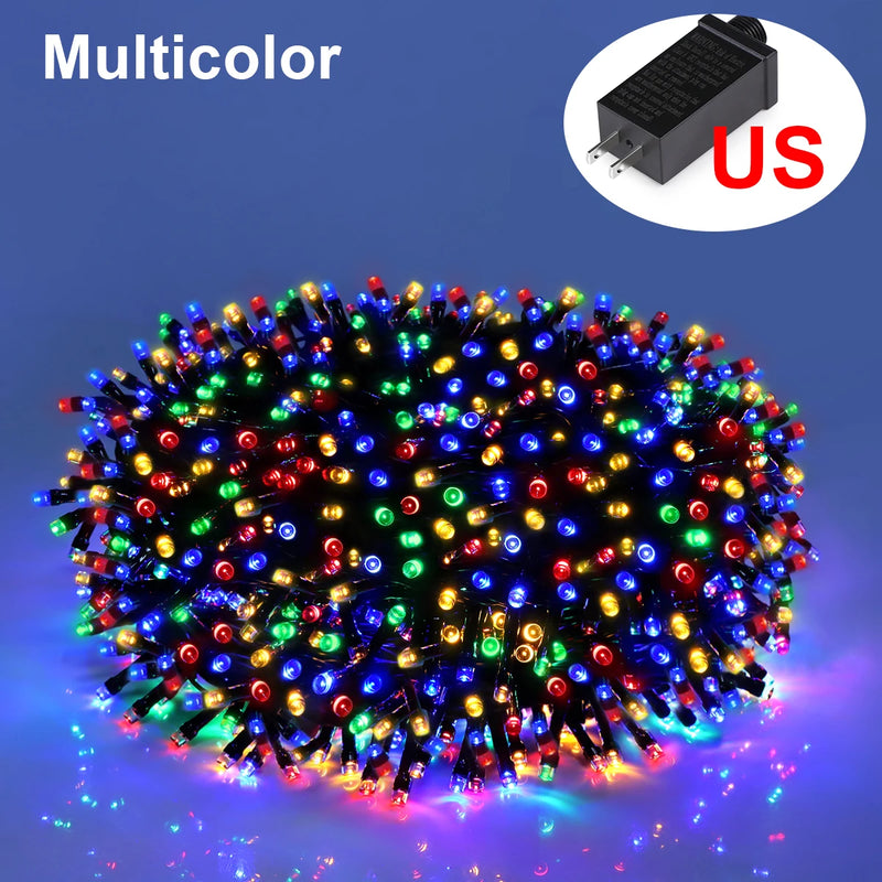 Guirlande lumineuse extérieur LED étanche 8 modes, 10 à 100 m