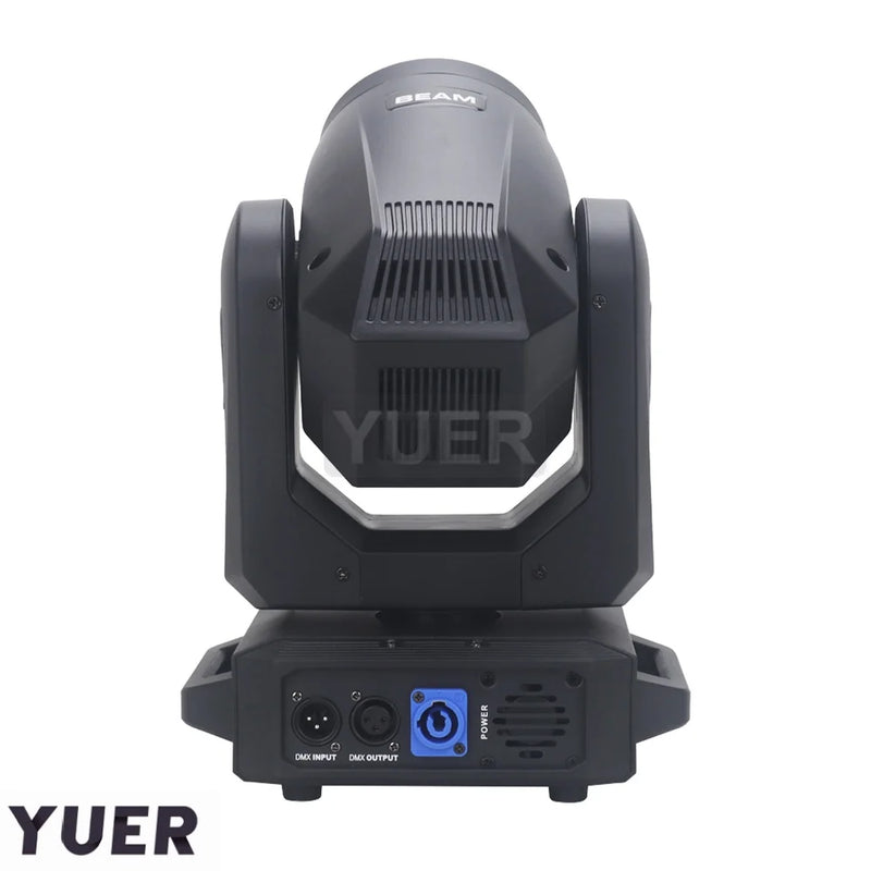 Lyre LED beam spot 200 W à anneau RGB, DMX 13 ou 15 canaux, 13 gobos