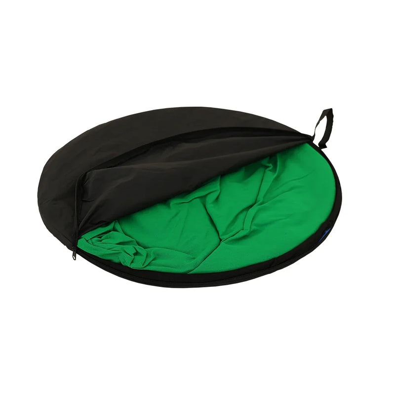 Fond vert et bleu pliable double face, 1,5 x 2 m