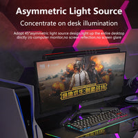 Barre lumineuse écran plat – lumière asymétrique inclinée à 45° concentrée sur le bureau