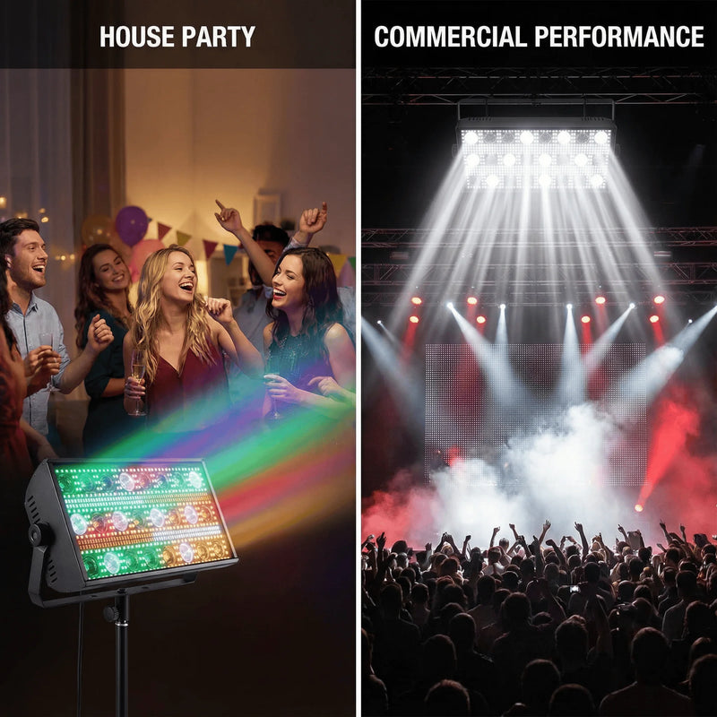Lot de 4 stroboscopes LED 300 W – stroboscope en soirée et en spectacle, deuxième vue