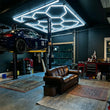 Kit éclairage LED hexagonal garage 3, 5, 8 ou 14 hexagones 6500 K